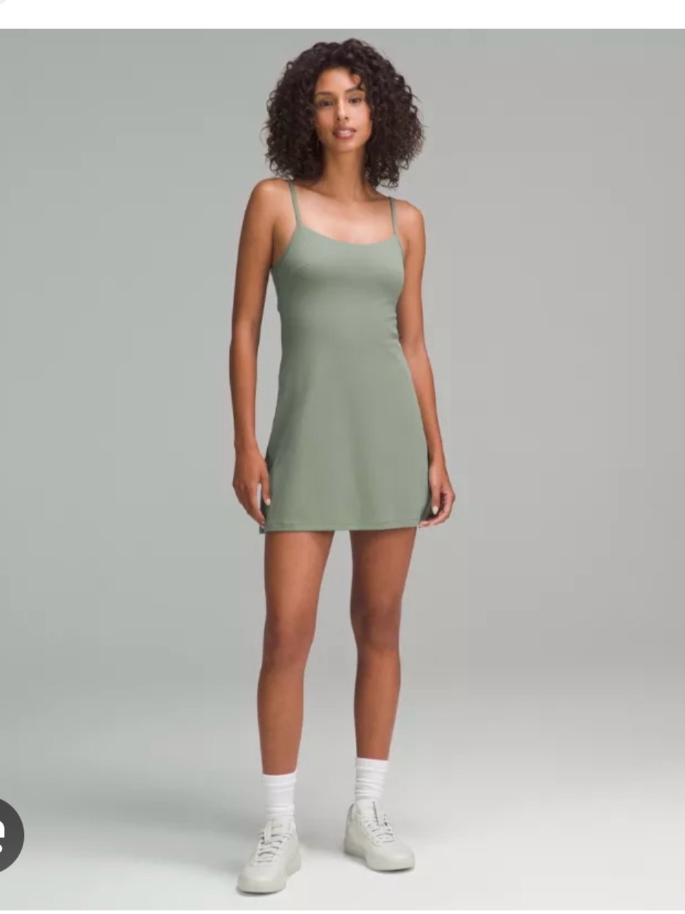 lululemon athletica Sage Green Slip Mini Dress